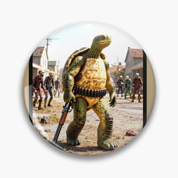 Item preview, Tactical Turtle Zombie Hunter – Who Needs Battle Gear Meme designed and sold by AnimalAirtistry.