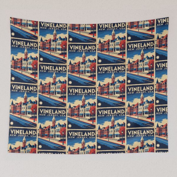Item preview, Vineland New Jersey 1950s USA Vintage Travel Tourism designed and sold by TravelersGems.