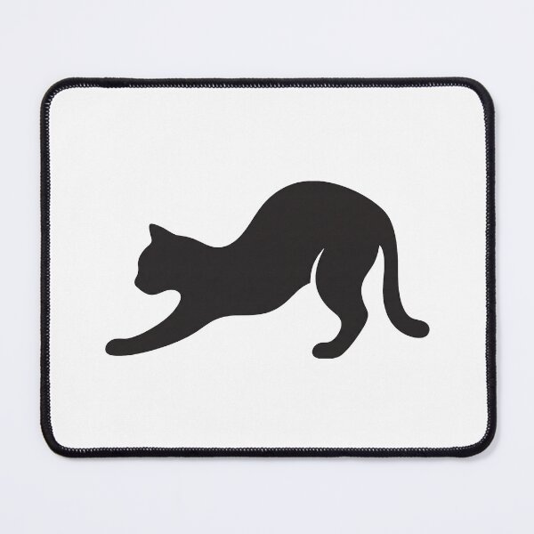 Item preview, Minimalist Stretching Black Cat Silhouette designed and sold by Opal Aura .