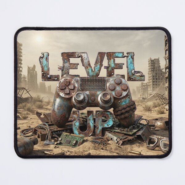 Item preview, Cyberpunk Wasteland Level Up Glitch designed and sold by MarCinu Art.