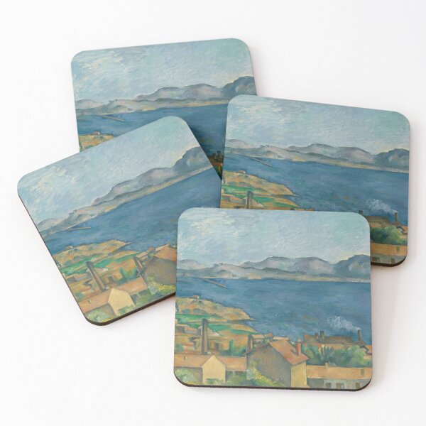 Item preview, The Bay of Marseilles Seen From Lestaque by Paul Cézanne: Coastal Landscape Poster designed and sold by artofuniverse.