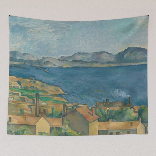 Item preview, The Bay of Marseilles Seen From Lestaque by Paul Cézanne: Coastal Landscape Poster designed and sold by artofuniverse.