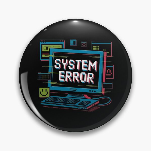Item preview, System Error Retro Computer T-Shirt – Glitch Tech Humor Design for Gamers, Coders & Programmer Gifts designed and sold by GemBob Creations.