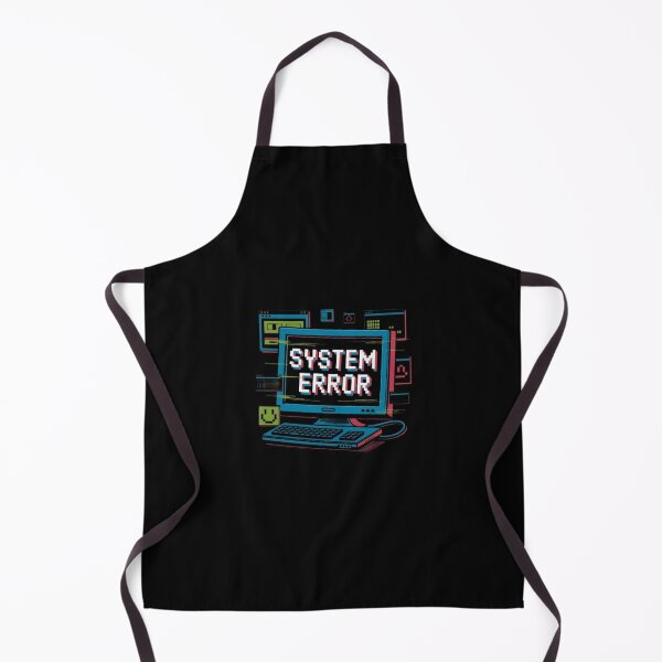 Item preview, System Error Retro Computer T-Shirt – Glitch Tech Humor Design for Gamers, Coders & Programmer Gifts designed and sold by GemBob Creations.