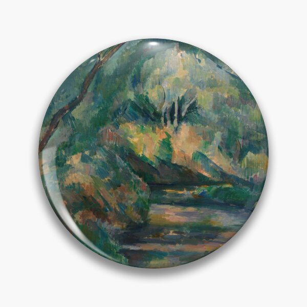 Item preview, The Brook by Paul Cézanne: Serene Post Impressionist Landscape Poster designed and sold by artofuniverse.