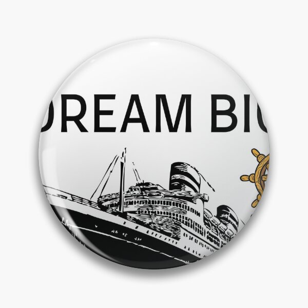 Item preview, Dream Big Vintage Ship Nautical Adventure Design designed and sold by DevMemeLab.