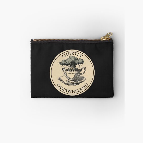 Item preview, Quietly Overwhelmed Teacup Storm | Dark Academia Burnout designed and sold by VENOHA.