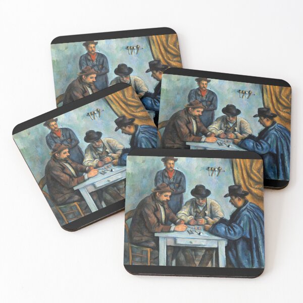 Item preview, The Card Players by Paul Cézanne: Post Impressionist Tavern Scene Poster designed and sold by artofuniverse.