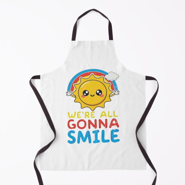 Item preview, We're All Gonna Smile - Cute Star and Rainbow - Positive Quote designed and sold by HBDStudio.
