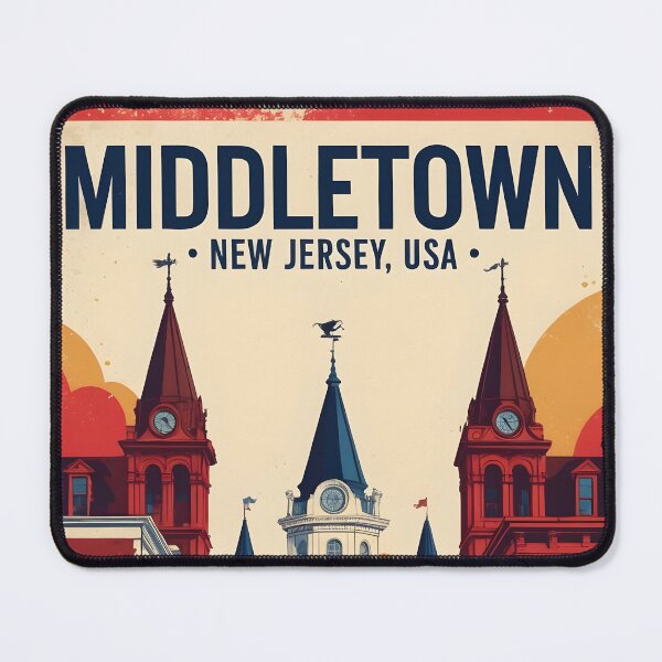 Item preview, Middletown New Jersey 1950s USA Vintage Travel Tourism designed and sold by TravelersGems.