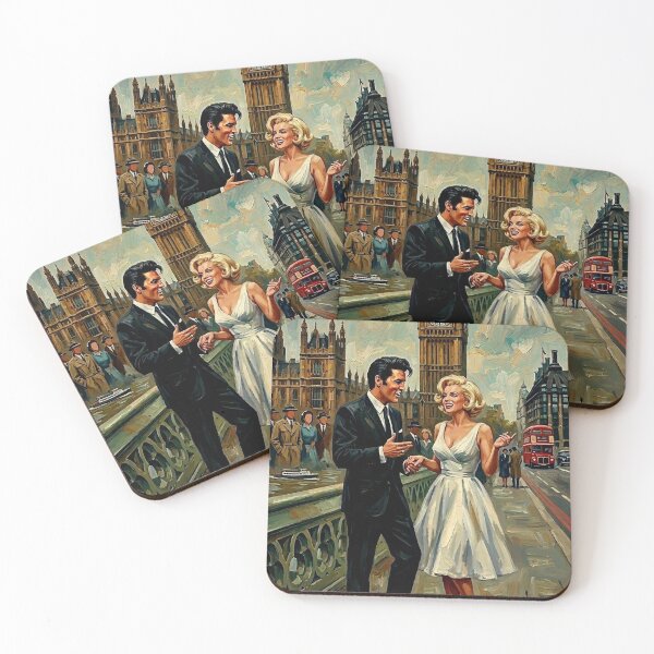 Item preview, London Calling: Elvis and Marilyn at Big Ben designed and sold by Art's Diner.