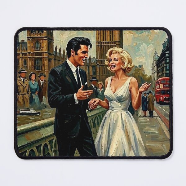 Item preview, London Calling: Elvis and Marilyn at Big Ben designed and sold by Art's Diner.