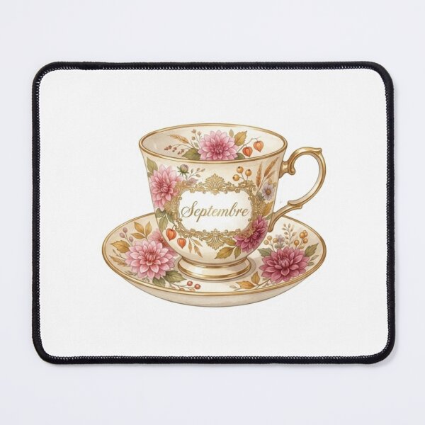 Item preview, September Dahlia Teacup Sticker designed and sold by MaisonMaria.