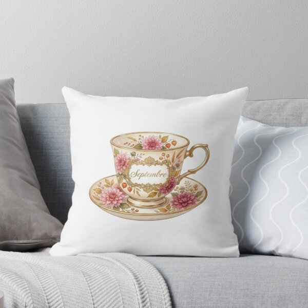 Item preview, September Dahlia Teacup Sticker designed and sold by MaisonMaria.