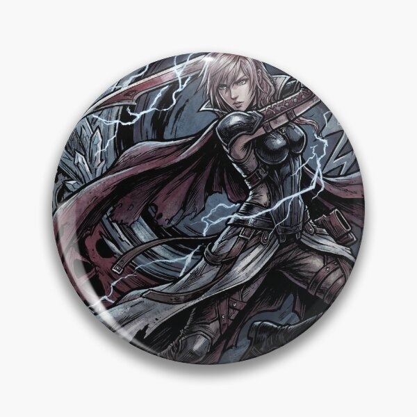 Item preview, Final Fantasy XIII Lightning Pink Hair Stoic Warrior Art designed and sold by Senpaiwaves.