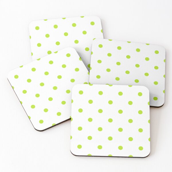 Item preview, Neon Lime Green and White Polkadots  designed and sold by POLKAIWERX.