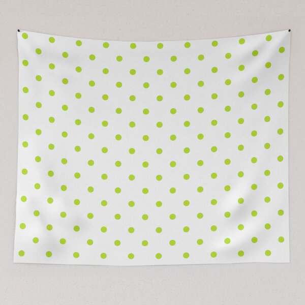 Item preview, Neon Lime Green and White Polkadots  designed and sold by POLKAIWERX.