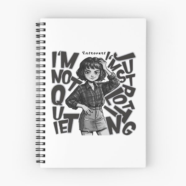 Item preview, I’m Not Quiet I’m Just Plotting Relatable Introvert Aesthetic Girl Illustration designed and sold by Jingky.