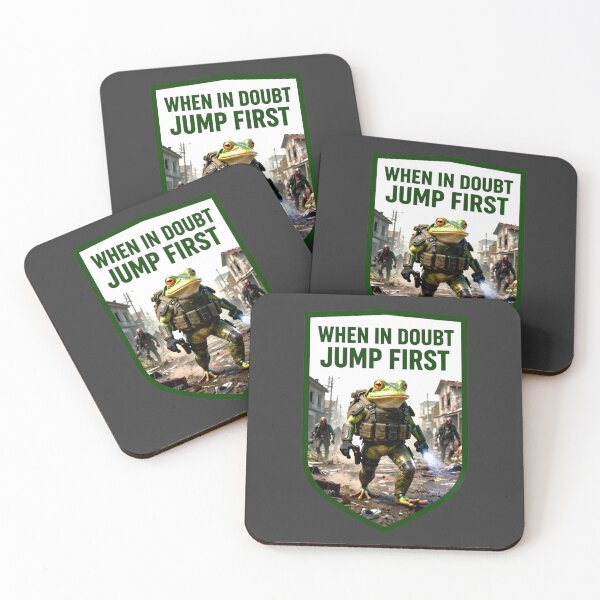 Item preview, Tactical Frog Zombie Hunter – Jump First Survival Meme designed and sold by AnimalAirtistry.