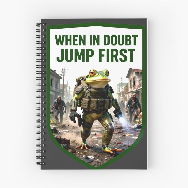 Item preview, Tactical Frog Zombie Hunter – Jump First Survival Meme designed and sold by AnimalAirtistry.