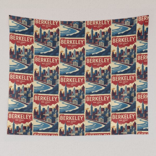 Item preview, Berkeley New Jersey 1950s USA Vintage Travel Tourism designed and sold by TravelersGems.