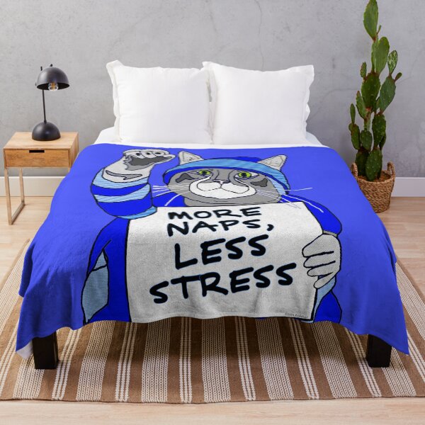 Item preview, Cat Protests for More Naps and Less Stress designed and sold by kristalcurt.