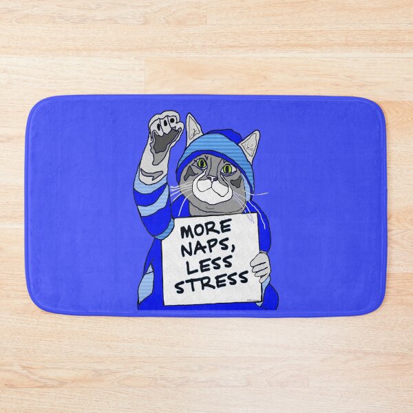 Item preview, Cat Protests for More Naps and Less Stress designed and sold by kristalcurt.