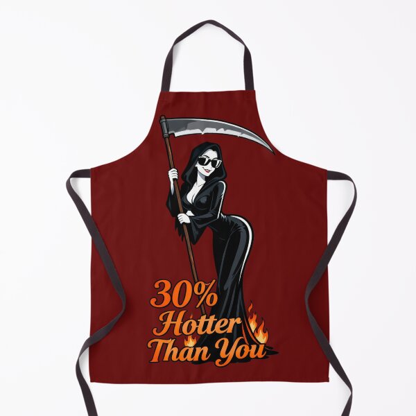 Item preview, Funny Grim Reaper “30% Hotter Than You” Dark Humor Gothic Shirt designed and sold by Maximilianos.