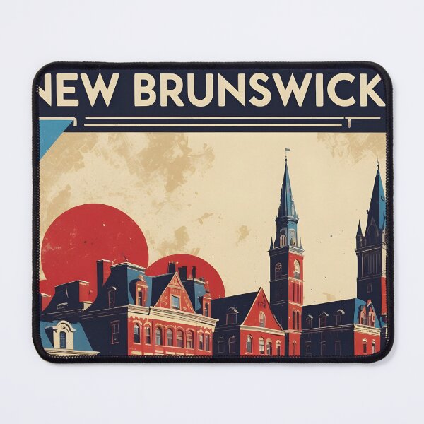 Item preview, New Brunswick New Jersey 1950s USA Vintage Travel Tourism designed and sold by TravelersGems.