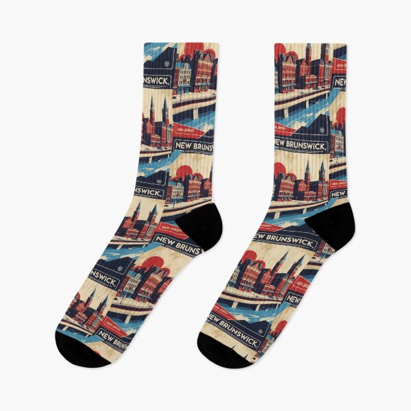 Item preview, New Brunswick New Jersey 1950s USA Vintage Travel Tourism designed and sold by TravelersGems.