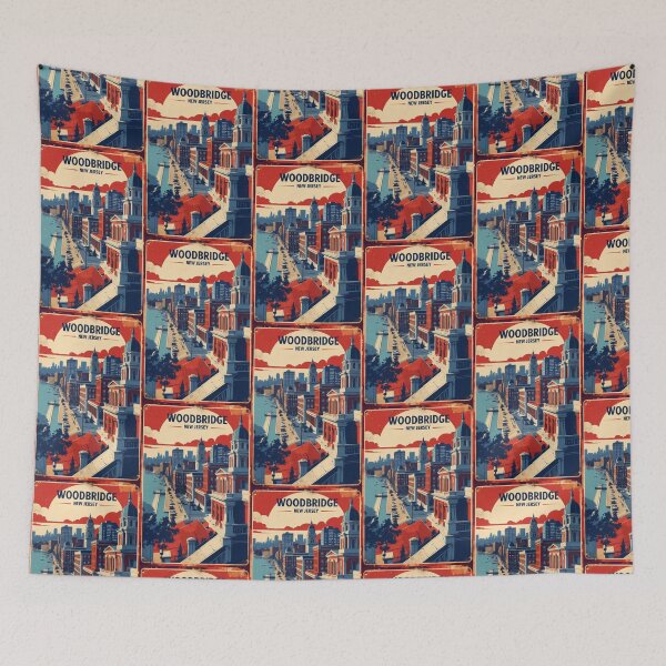 Item preview, Woodbridge New Jersey 1950s USA Vintage Travel Tourism designed and sold by TravelersGems.