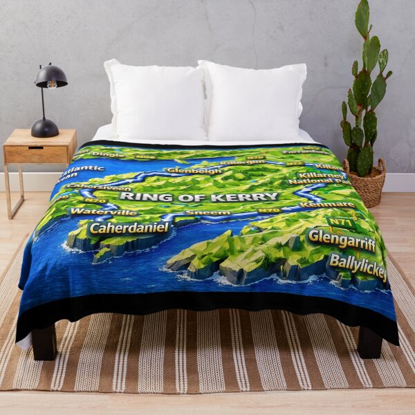 Item preview, Ring Of Kerry Map in 3d County Kerry designed and sold by OliDesigns.