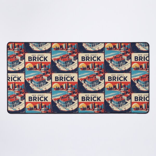 Item preview, Brick New Jersey 1950s USA Vintage Travel Tourism designed and sold by TravelersGems.