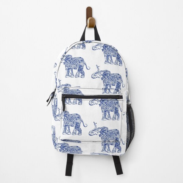 Item preview, Majestic Ornamental Elephant – Decorative Folk Art Illustration designed and sold by AlisaArtDecor.
