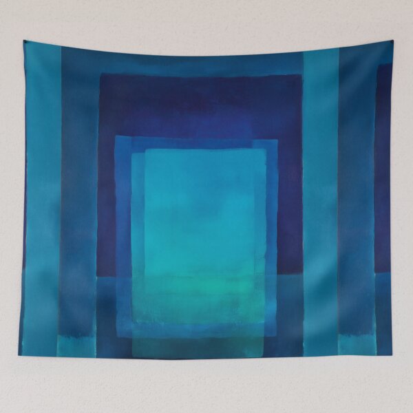 Item preview, Azure Depth Color Field Abstract designed and sold by Moisky Art.