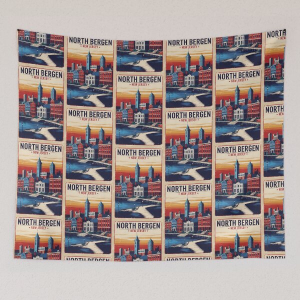 Item preview, North Bergen New Jersey 1950s USA Vintage Travel Tourism designed and sold by TravelersGems.