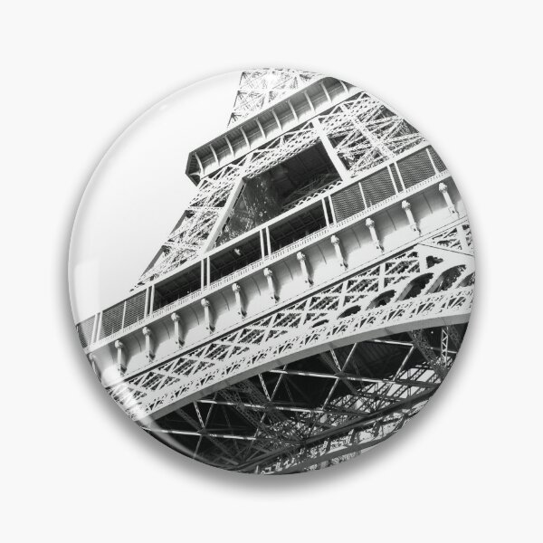 Item preview, Vintage Eiffel tower, Paris, France black and white photograph poster art print designed and sold by Astrid Arkhangelsky.