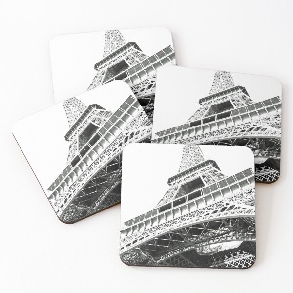 Item preview, Vintage Eiffel tower, Paris, France black and white photograph poster art print designed and sold by Astrid Arkhangelsky.