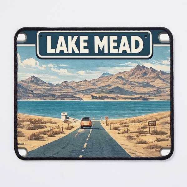 Item preview, Lake Mead Colorado river Hoover dam Retro Water Sunrise and Sunset designed and sold by erkinmaddison.