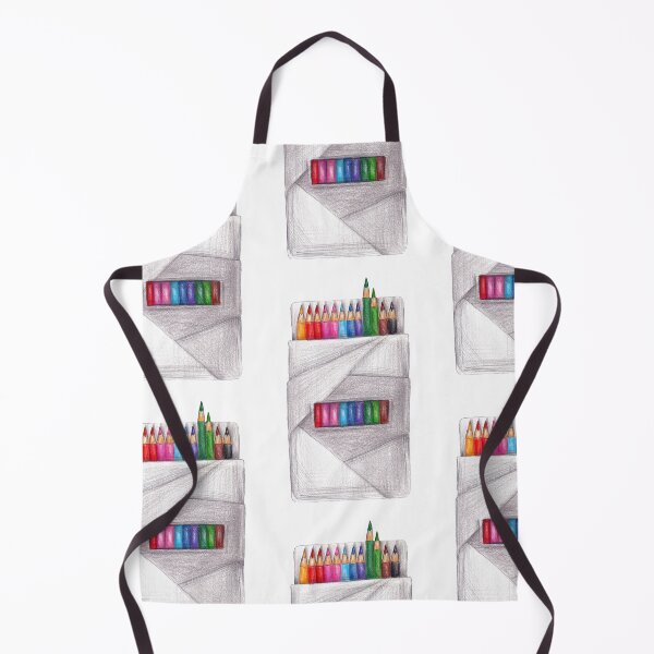 Item preview, Colored Pencils Still Life – Artist Studio Drawing designed and sold by AlisaArtDecor.