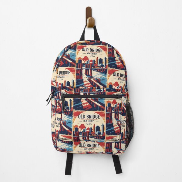 Item preview, Old Bridge Jersey 1950s USA Vintage Travel Tourism designed and sold by TravelersGems.
