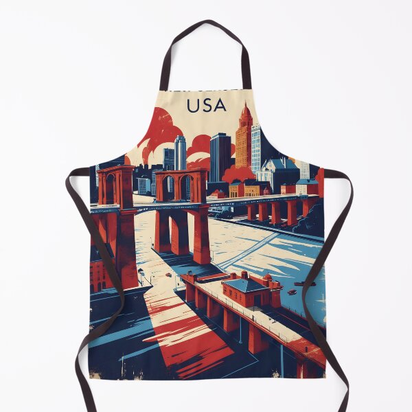 Item preview, Old Bridge Jersey 1950s USA Vintage Travel Tourism designed and sold by TravelersGems.