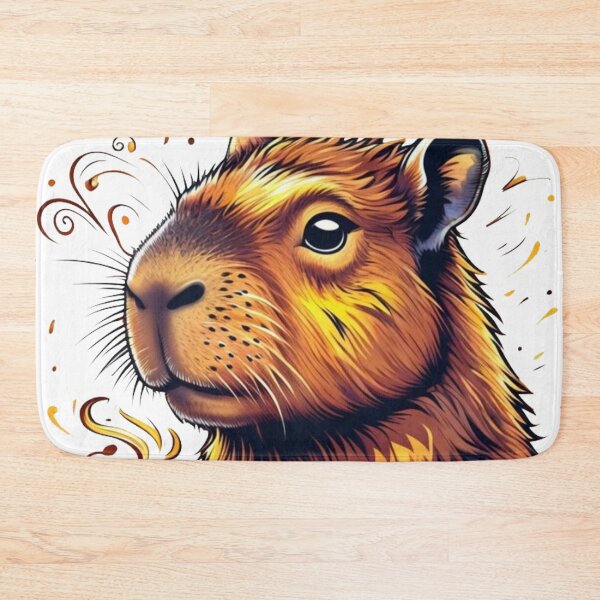 Item preview, capybara with coffee designed and sold by GUNAPRIYAA.