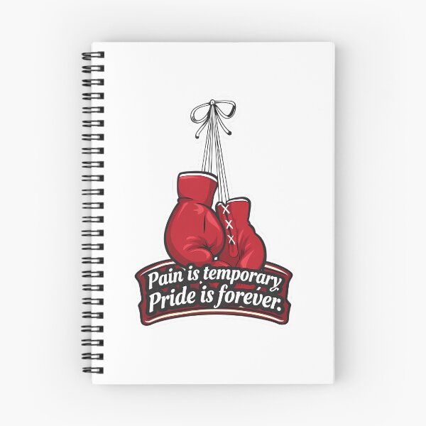 Item preview, Pain Is Temporary Pride Is Forever Boxing Gloves – Motivational Boxing Quote designed and sold by MihajloMiX99.