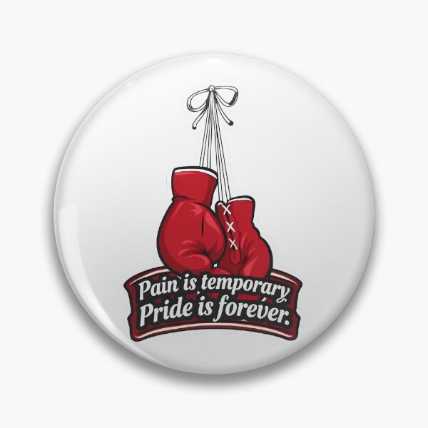 Item preview, Pain Is Temporary Pride Is Forever Boxing Gloves – Motivational Boxing Quote designed and sold by MihajloMiX99.