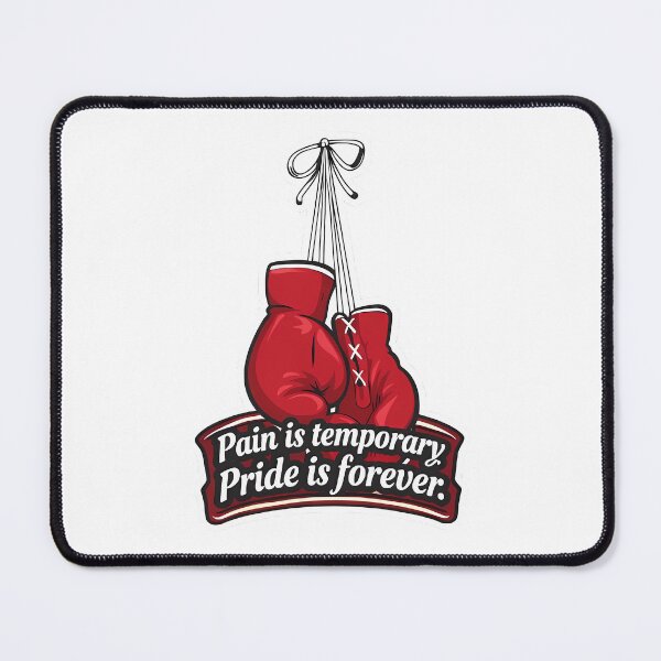 Item preview, Pain Is Temporary Pride Is Forever Boxing Gloves – Motivational Boxing Quote designed and sold by MihajloMiX99.