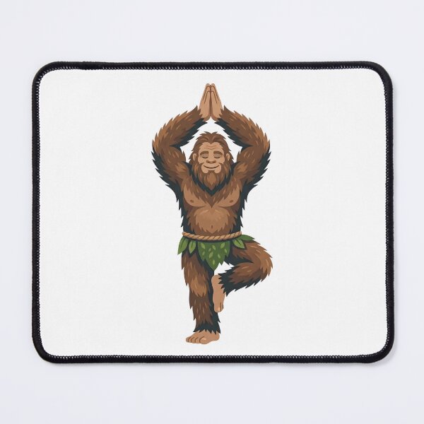 Item preview, Peaceful Bigfoot Namaste Yoga Tree Pose designed and sold by Kvarny.