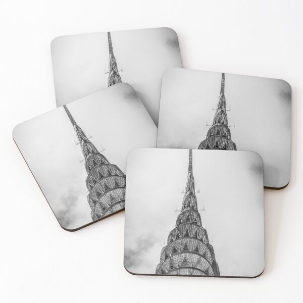 Item preview, New York City - Manhattan rooftop skyline black and white vintage photograph poster art print designed and sold by Astrid Arkhangelsky.