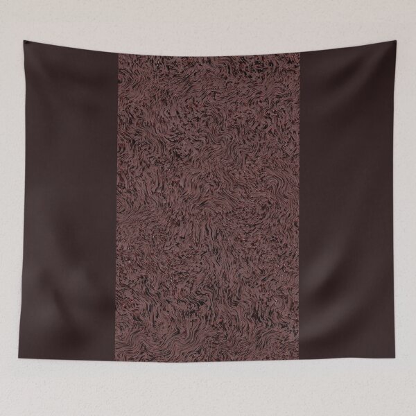 Item preview, Abstract dark maroon wavy texture with chaotic swirling flow designed and sold by ScreenPin.