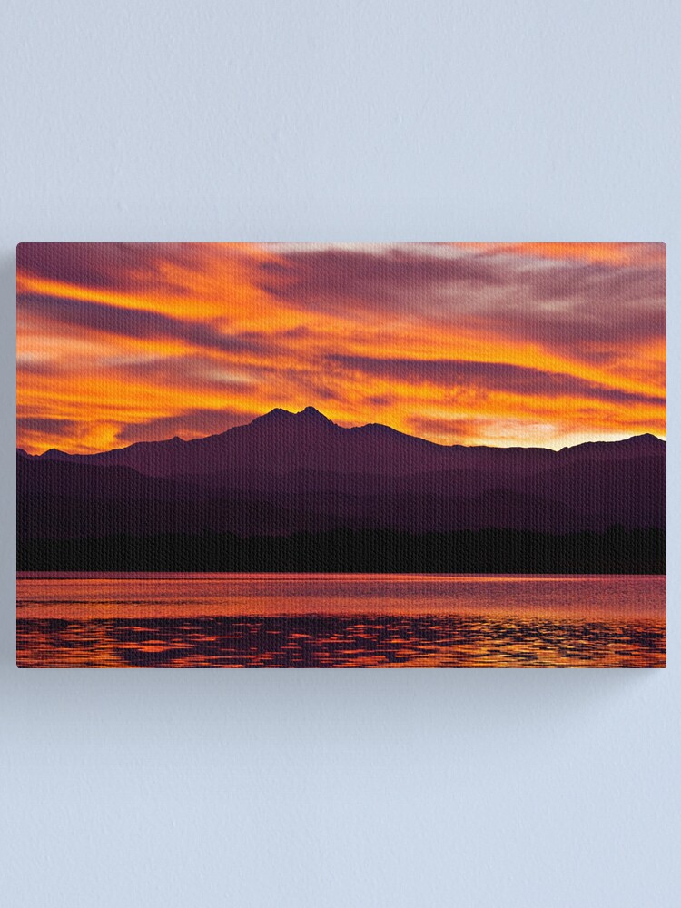 Alternate view of Twins Peak Sunset Canvas Print